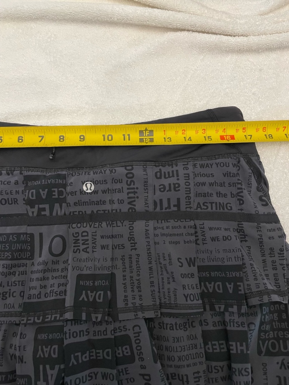 lululemon athletica Black Printed Active Skort - Picture 5 of 6